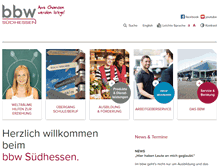 Tablet Screenshot of bbw-suedhessen.de